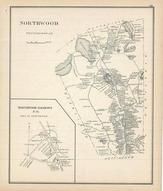 Northwood, Northwood Narrows, New Hampshire State Atlas 1892 Uncolored